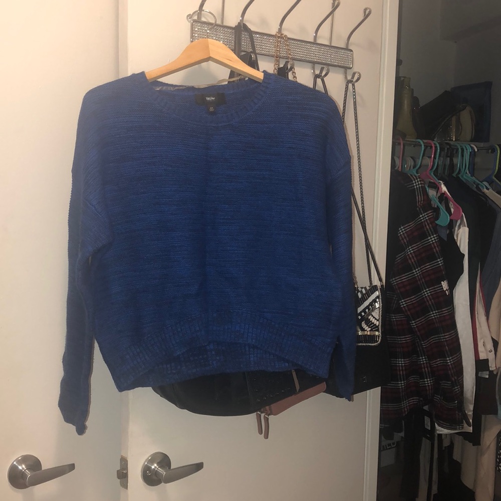 Long Sleeve Blue Sweater